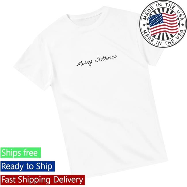 Slothfullthings Merch Sweater Man Merry Slothmas