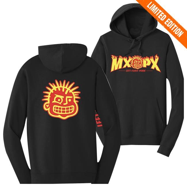 Mxpx Merch Store Left Coast Punk Fire - Pullover Crewneck Sweatshirt