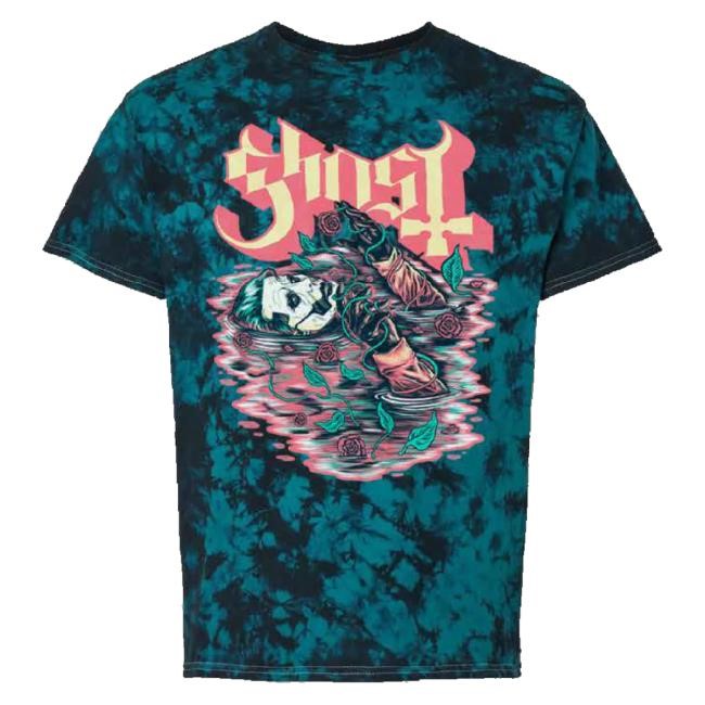 Trending Ghost Store Pre-Raphaelite Teal Tie-Dye New Shirt