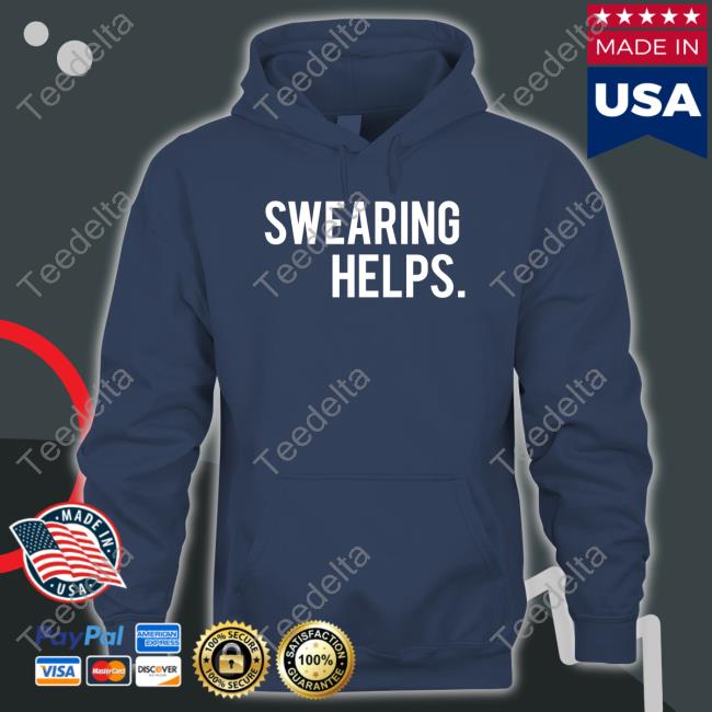 Thealanden Swearing Helps Hooded Sweatshirt