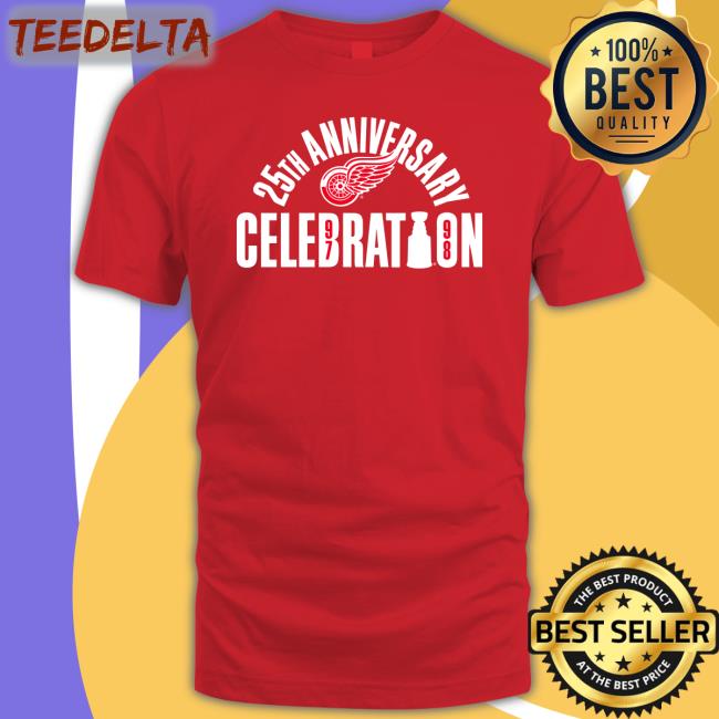 25Th Anniversary Celebration Hoodie Detroit Red Wings