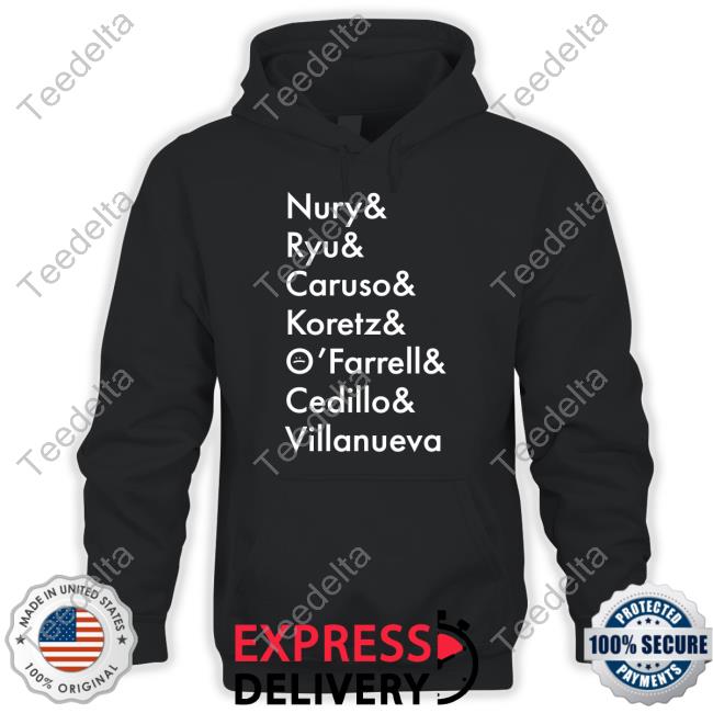 Nury Ryu Caruso Koretz O'farrell Cedillo Villanueva Tee Shirt
