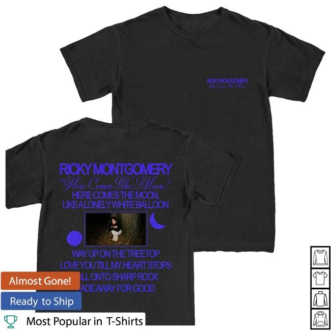 Ricky Montgomery Merch Store Rick Tee - Black Tee Shirt