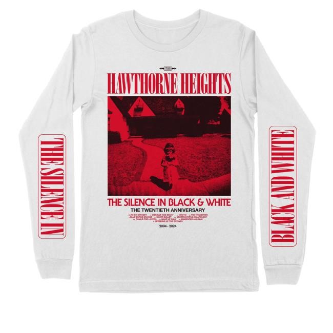 Hawthorne Heights Store Hawthorne Heights - The Silence In Black And White Movie Poster Hoodie