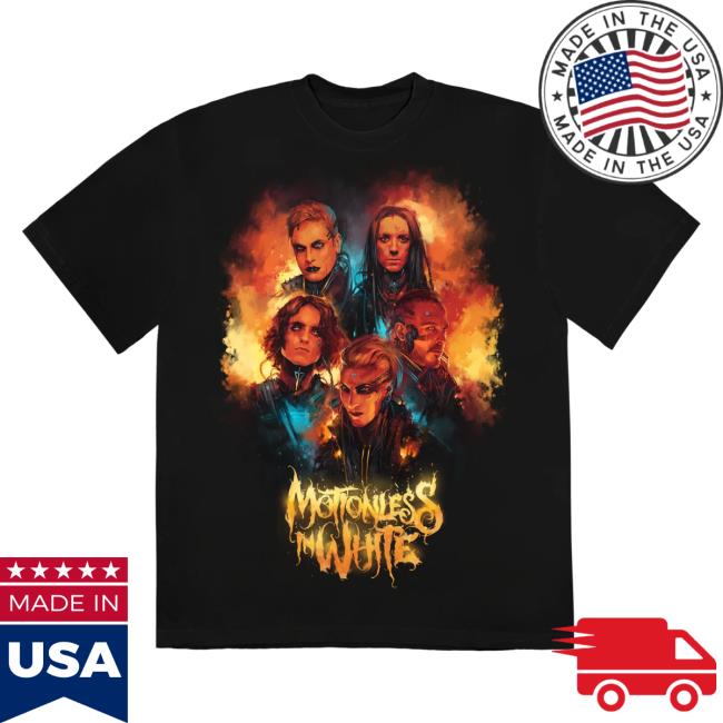 Official Motionless In White Miw Merch Store The Dark Horizon Tour Flames Sweaters Black MotionlessInWhite MiwMerch