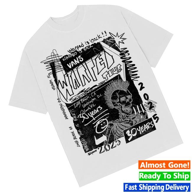 Vans Warped Tour Merch Warped Is Back Shirts