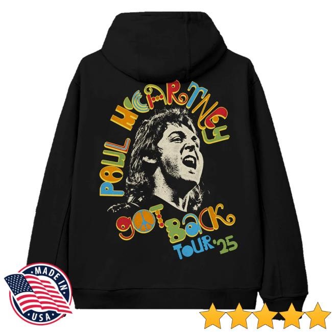 Paul Mccartney Merch Shop Store Got Back 2025 Peace Shirt
