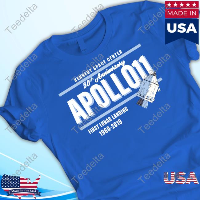 Kennedy Space Center 50Th Anniversary Apollo 11 First Lunar Landing 1969-2019 Long Sleeve Tee