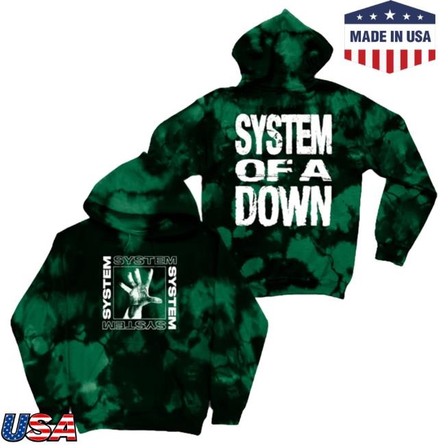 Systemofadown Merch Self-Titled Dyed Hoodie