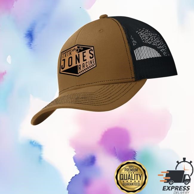 Erikjonesracing Merch Erik Jones Racing Trucker Patch Hat