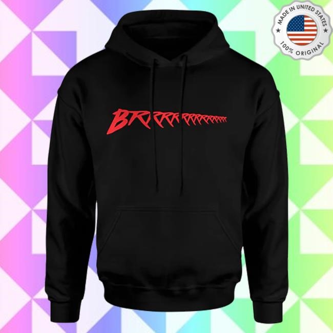 Official Anuel Aa Merch Brrrrrrr Hoodie Black Red Tee Shirt
