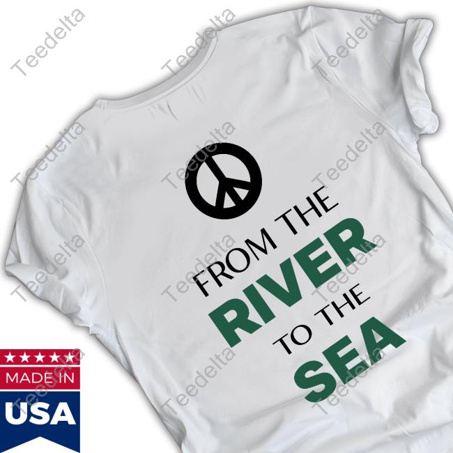 Hananya Naftali Peace Logo From The River To The Sea Hoodie