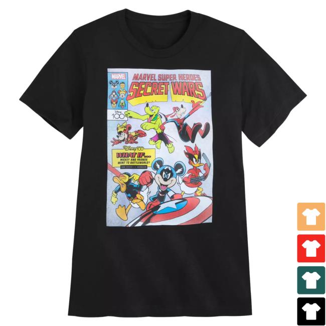Official Shop Disney Merch Store Mickey Mouse And Friends – Marvel Super Heroes Secret Wars T-Shirts Disney100 Shopdisney