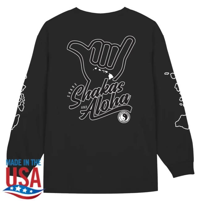Tcsurf Merch Store T&C Surf Shakas And Aloha Long Sleeve t-shirt, hoodie, tank top, sweater and long sleeve t-shirt