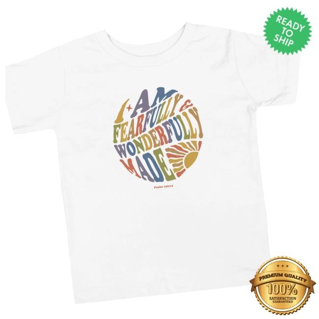King Of Kings Merch Store Toddler Fearfully And Wonderfully Made Crewneck Sweatshirt
