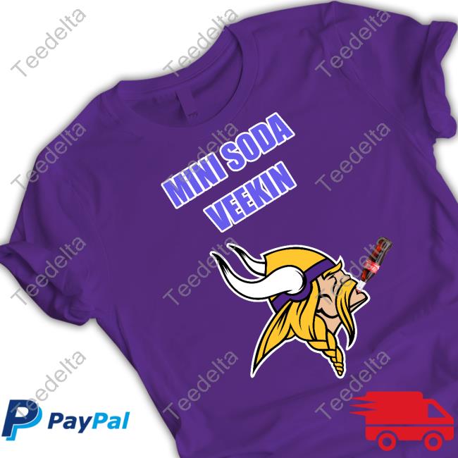 Minnesota Vikings Mini Soda Veekin Hoodied Sweatshirt Freaknrican