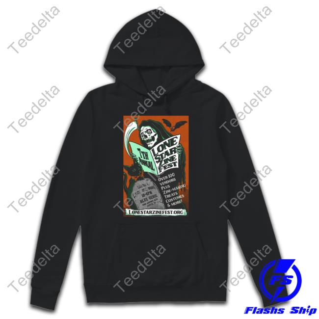 Skeleton 7Th Annual Lone Star Zine Fest Tee Shirt