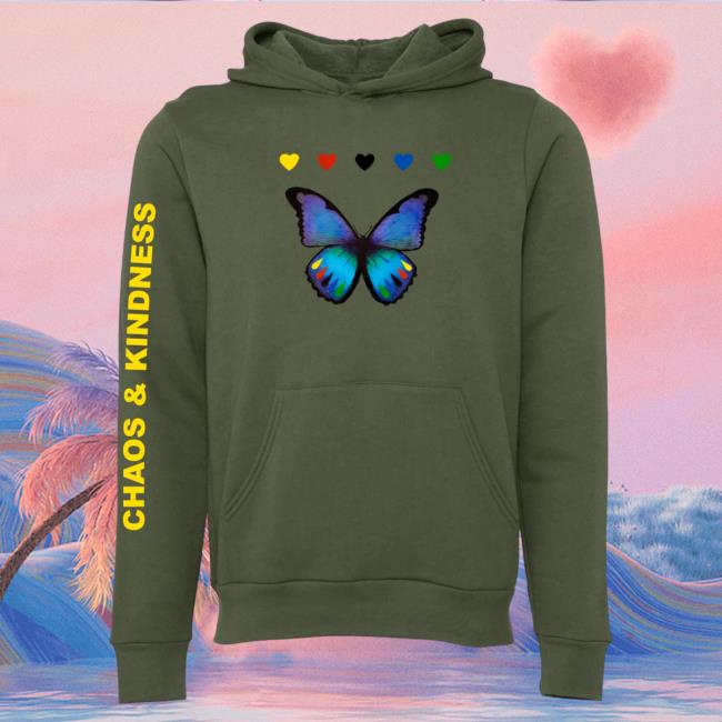 Official Chaos And Kindness Store Moutn Ninja 2 Butterfly Hoodie