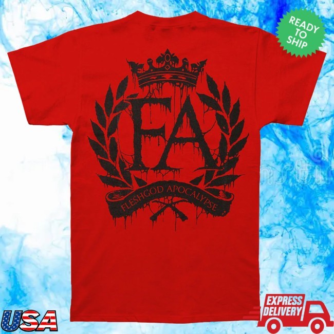 Trending Rockabilia Merch Store Fleshgod Apocalypse The Fool Red Tee Shirt