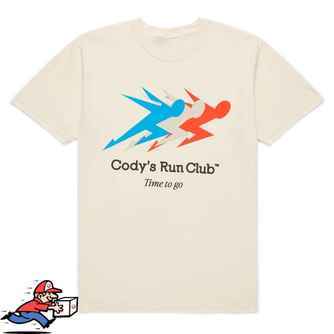 Official Codys Run Club Merch Store Cody's Run Club Motion / Shirt New / Ivory CodysRunClub Apparel Cody'sRunClub Clothing Shop