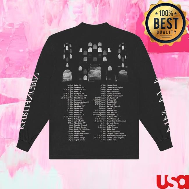 Khruangbin Merch Store Black Archway Long Sleeve Sweatshirt