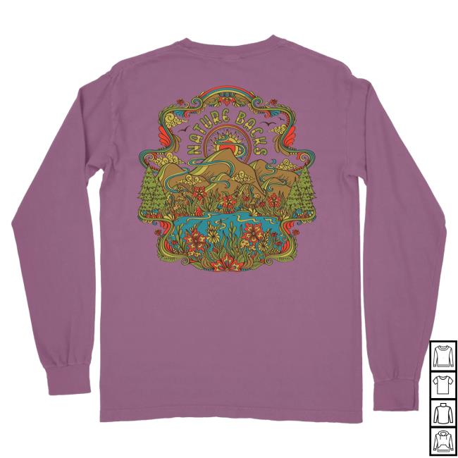 Official Nature Backs Merch Store Flourish Sweatshirts Berry NatureBacks Apparel Clothing Shop