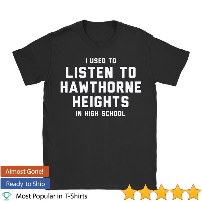 Official Hawthorne Heights Store Merch Hawthorne Heights - High School T-Shirt - Black Sweatshirt