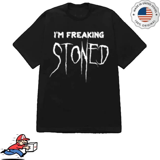 Wizkhalifa Merch Khalifa Is Freaking Stoned Tee Shirt