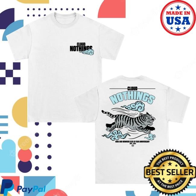 Pure Noise Records Merch Cloud Nothings Here And Nowhere Else White Tee Shirt