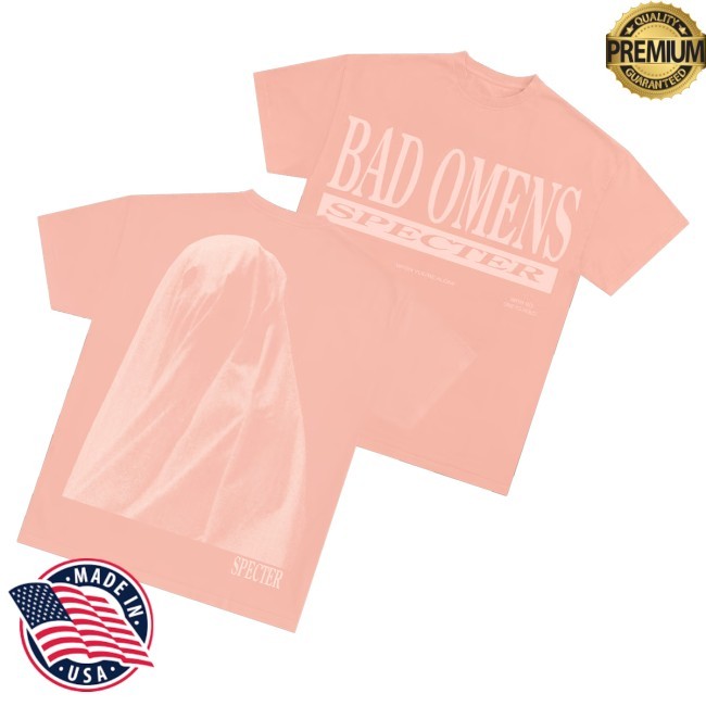 Bad Omens Merch Ghost T-Shirt Peach