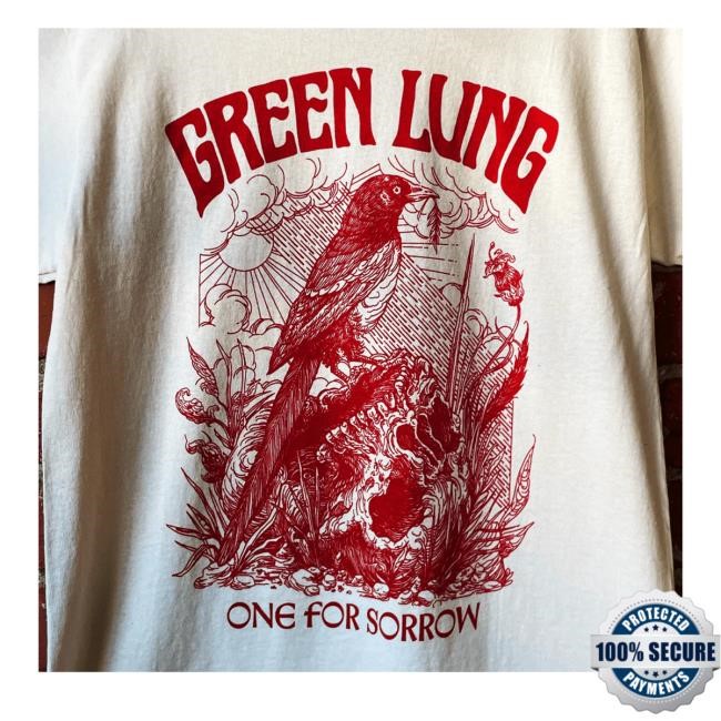 Green Lung One For Sorrow Natural Long Sleeve T Shirt