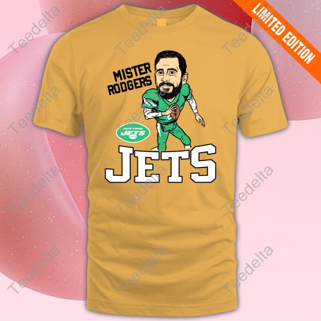 Official New York Jets Aaron Rodgers Homage Green Caricature Shirt