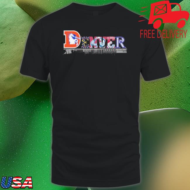 Denver Football Logo Reflection Water City Shirt Denver Football Logo Reflection Water City Shirt