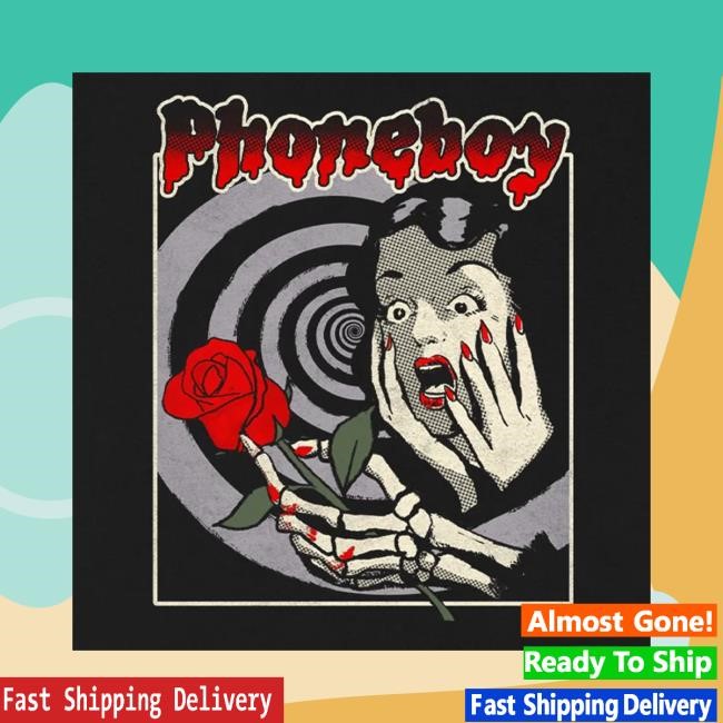 Phoneboy Merch Store Skeleton Rose Tee