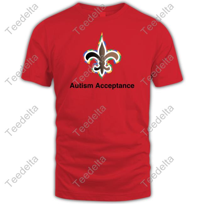 Autism Acceptance New Orleans Saints Tee Shirt