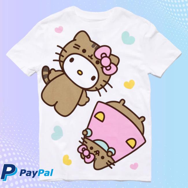 Official Sanrio Apparel Clothing Merch Store Shop Hello Kitty X Pusheen Best Pals Shirt 2023 (Plus)