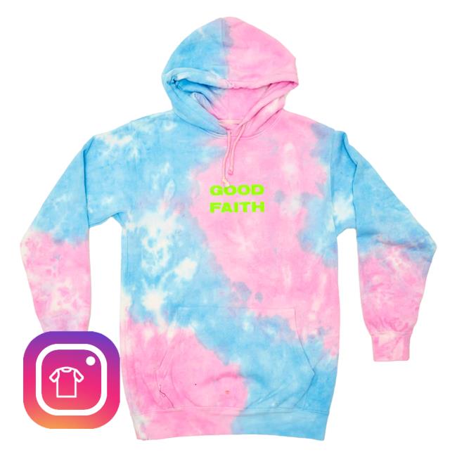 Official Madeon Merch Store Good Faith Tie Dye Popover Sweatshirt
