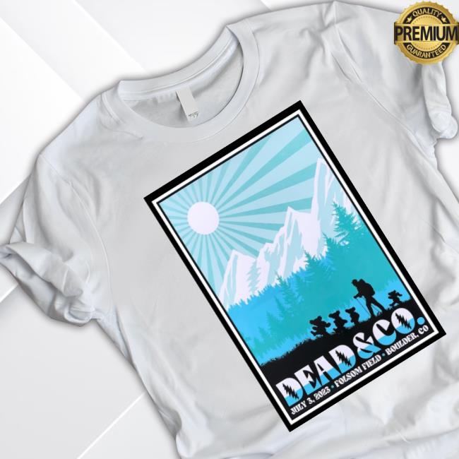 Dead & Co July 3Rd, 2023 Boulder Colorado Event Poster shirt