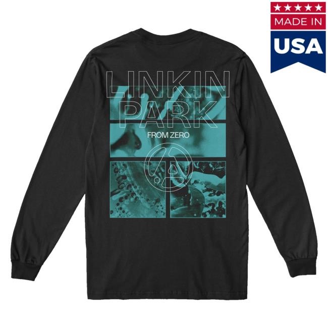Trending Linkin Park Merch Store From Zero Texture Black Ls Crewneck Sweatshirt