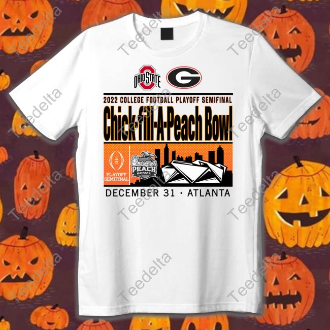Ohio State Buckeyes Vs Georgia Bulldogs 2022 College Football Playoff Semifinal Chick-Fil-A Peach Bowl Hooded Sweatshirt