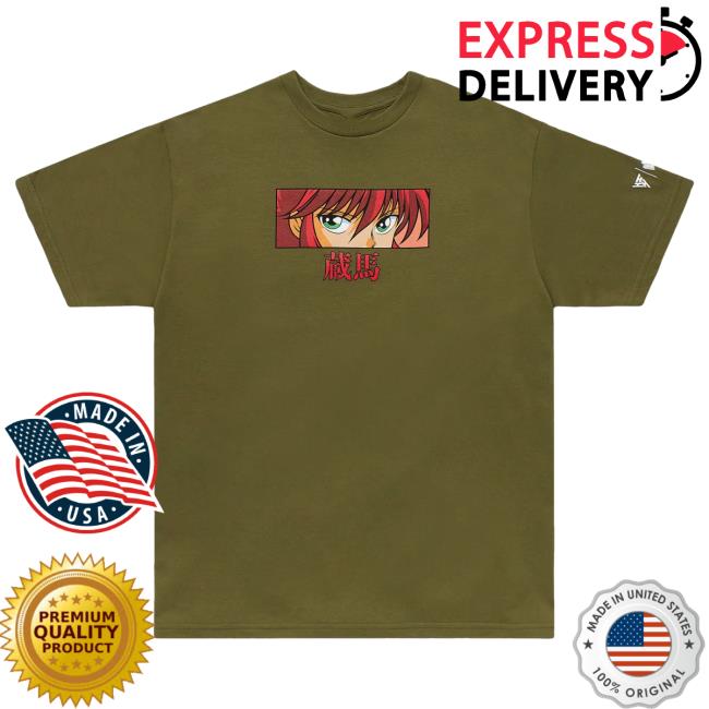 Official Hypland Clothing Merch Store Hypland Yyh Kurama Eyes Popover Shirt (Olive)