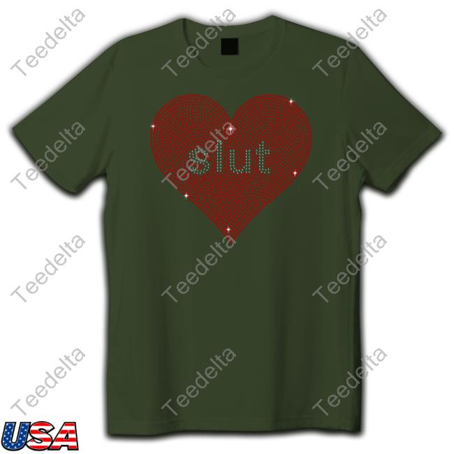 Sabrina Carpenter Store Rhinestone Slut Tee Shirt